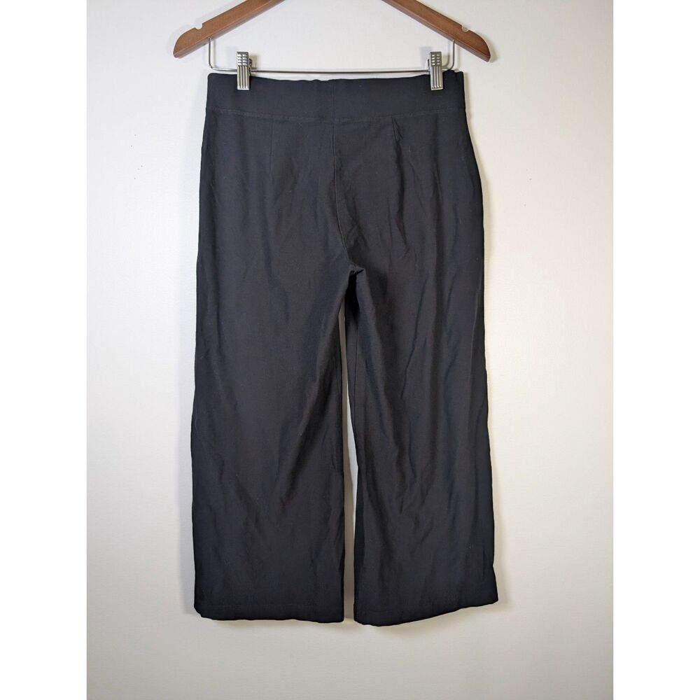 Eileen Fisher Petite Pull On Crop Pants PS Black Stretch Career Casual - Picture 3 of 7